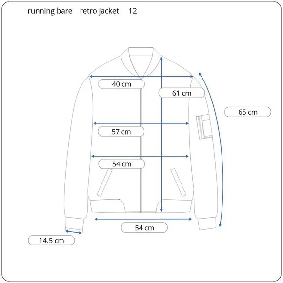 RUNNING BARE lightly padded jacket women's size 12 retro 70s 80s brown blue - Picture 3 of 9